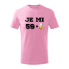 Je mi 60 pivo - Tričko detské bavlnené - 158 cm/12 rokov ( Ružová )