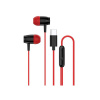 Canyon SEP-5, slúchadlá do uší, integrované ovládanie, hlboké basy, USB-C kábel 1.2m, čierno-červené CNS-CEP5R
