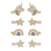 MIMI & LULA Sponky do vlasov Celeste Unicorn – sada 8 ks