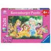 RAVENSBURGER Puzzle Disney princeznej a ich maznáčikovia 2x24 dielikov (08952)