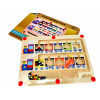 Magnetický Montessori labyrint Veselý vlak Učenie farieb a zručnosti 3+
