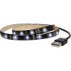 Solight LED pásik pre TV, 100cm, USB, vypínač, studená biela