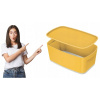 Plastový box Leitz s vekom, žltý