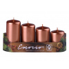 Emocio adventné stupne 4ks 40mm Metal medené sviečky