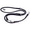 COLLAR Kožené vodítko okrúhle prepínacie Soft, 122/142/183cm/6mm, čierna