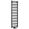 Bruckner ALBRECHT vykurovacie teleso 400x1570 mm, stredové pripojenie, čierna matná 600.113.6