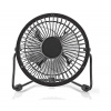 Nedis | Nedis FNDK1BK10 - Stolný ventilátor 3W/USB 10 cm čierna | NE0303