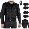 Kožená bunda Ozone Ramones Black XL
