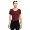 Dámske funkčné tričko s krátkym rukávom Nike ONE FITTED DRI-FIT SS TOP W červené FN2804-619 - L