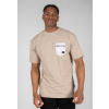 Gorilla Wear Pánske tričko Dover Oversized - Béžové Farba: Béžová, Veľkosť: 3XL