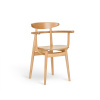 PAGED Yesterday B-4101 Seat Wood Back Wood Farba dreva: buk morený, Čalúnenie: dyha