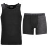 Komplet ORTOVOX 150 Essential Top + Boxer Briefs M Black Raven