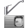 Set Blanco 04-A 25 (dřez Tipo 45 S Compact Přírodní lesk + baterie Daras Chrom)