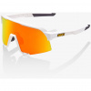 Okuliare 100% S3 Soft Tact White HiPER Red Multilayer Mirror Lens