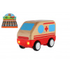 Teddies Auto sanitka drevo na zotrvačník 11cm