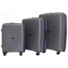 Sada 3 kufrov T-class 1991, M, L, XL, TSA, PP, DoubleLock (sivé) 8594206310084
