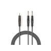 NEDIS 03520138 Kabel Jack 3,5mm konektor/2x Jack 6,35mm konektor 5m COTH23200GY50