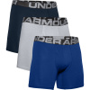Under Armour Boxerky UA Charged Cotton 6in 3 Pack Blue SS