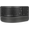 Logitech WAVE - bezdrôtová ergonomická klávesnica - CZ/SK - grafitová 920-012307
