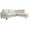 MID.YOU ROHOVÁ SEDACIA SÚPRAVA, textil, béžová - Online Only obývacie izby - 001454003219