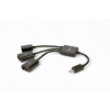 Gembird UHB-OTG-02 Micro USB OTG BM -> 2x USB AF + micro BF, 0,15m