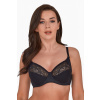 Nevystužená podprsenka Gaia BS 059 Nancy čierna 70F