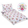 Bellatex Povlečení bavlněné 140x200, 70x90 cm Princezna s duhou růžová