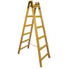 Rebrík drevený dvojdielny, maliarsky 5 - priečkový, 157 cm, VASKO