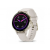 Garmin Venu® 3S, Nerezová luneta Soft Gold, pouzdro Ivory, silikonový řemínek 010-02785-04