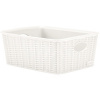 Úložný košík Elegance M biely 19,5 x 10 x 25 cm
