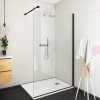 Roth ECWALK 1000/2075 Zástena sprchová bezrámová Black/Číre sklo,1x vzpera 585-1000000-05-02