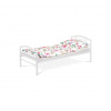 AUTRONIC Jednolôžková posteľ 94x207cm, kov, biela, BED-1900 WT