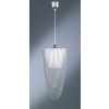 Trio - MARRAKESCH Trio - závesná lampa - biela organza/chróm/akryl