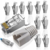 SADA 10 KUSOV TIENENÉ KONEKTORY FTP STP RJ45 kat 6a 7 KONCOVKY KONEKTORY