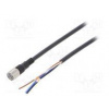 Připojovací kabel M8 PIN 4 přímý 2m zástrčka 1A 0÷70°C PVC