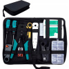 Sada sieťových nástrojov SGILE 12v1 Tester Upínač RJ45 RJ11 + puzdro