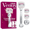 Gillette Venus Pro ComfortGlide Holiaci Strojček s Vôňou Sugarberry, 3 Náhradné Holiace Hlavice
