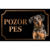 Boseron - Kovová tabuľka POZOR PES
