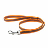 Julius K9 Color & Grey Supergrip Vodítko s rukoväťou Oranžové - vodítko pre psa, protišmykové, oranžové - 100cm/20mm