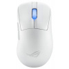 ASUS ROG Keris II Ace herná myš (90MP03N0-BMUA10) USB / WiFi (USB prijímač) / Bluetooth / Optická (42000 dpi) / Skrolovacie koliesko / Biela / / dobíjateľná