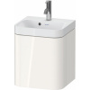 DURAVIT Happy D.2 Plus c-shaped závesná skrinka s nábytkovým umývadielkom s otvorom, 1 dvierka, pánty vpravo, 400 x 360 x 480 mm, biela vysoký lesk, HP4344O22220000