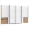 MID.YOU SKRIŇA S POS. DVER. – HOR.VED, biela, farba duba, 350,00/216,00/65,00 cm - Skrine - 001787054303