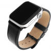 Remienok FIXED Leather Strap pre Apple Watch 42/44/45/Ultra 49mm čierny (FIXLST-434-BK)