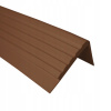 Protišmykový profil na schody Quest 50x45 mm 150 cm hnedý