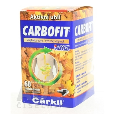 Dacom Pharma Carbofit rastlinné tabletky 60 kapsúl