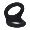 Double O Silicone Cockring - M - Black