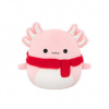 Squishmallows Růžový axolotl s šálou - Archie 30 cm