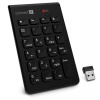 CONNECT IT NumCALC bezdrátová numerická klávesnice, (+ 1x AAA baterie zdarma), ČERNÁ (CKB-0062-BK)