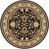 Alfa Carpets Kusový koberec Teherán T-117 brown kruh 190 × 190 cm