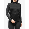 Flísová mikina dámska Salewa Puez PL HZ Fleece - black out